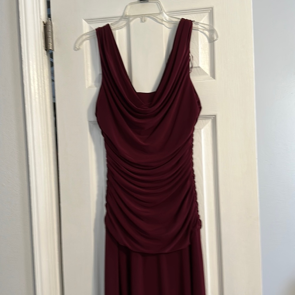 Burgundy long dress